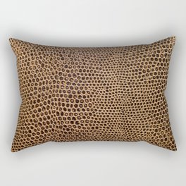 dark leather background Rectangular Pillow