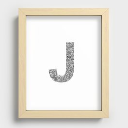 Letter J Recessed Framed Print
