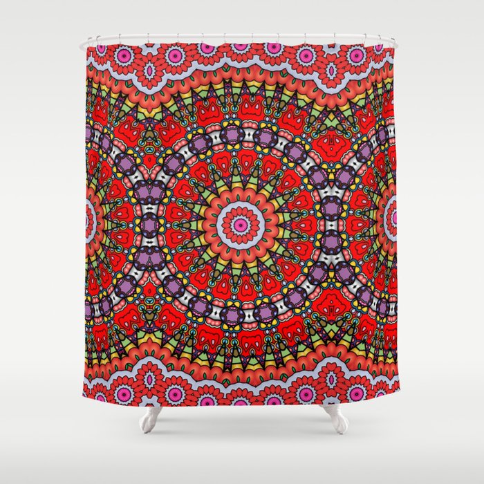 Fractoberry Fractal Pattern 000092 Shower Curtain