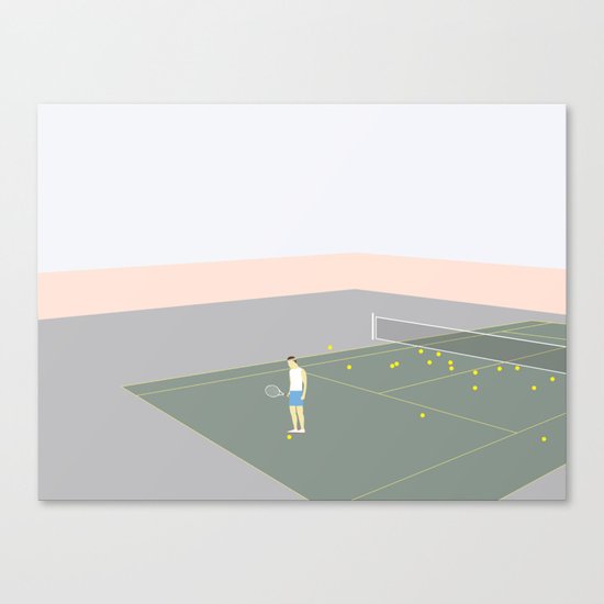 TENNISSPILLERE Canvas Print