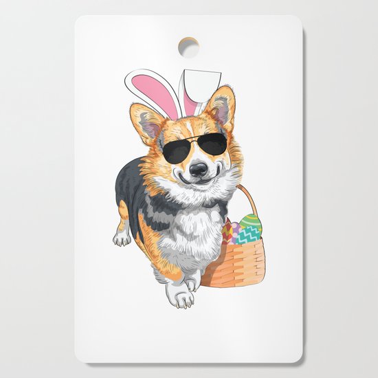 Kids T-Shirt Red Tri-Colored Easter Corgi