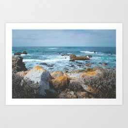 The Restless Sea II | Nature Landscape Photography of the Californian Coast's Blue Waves Art Print