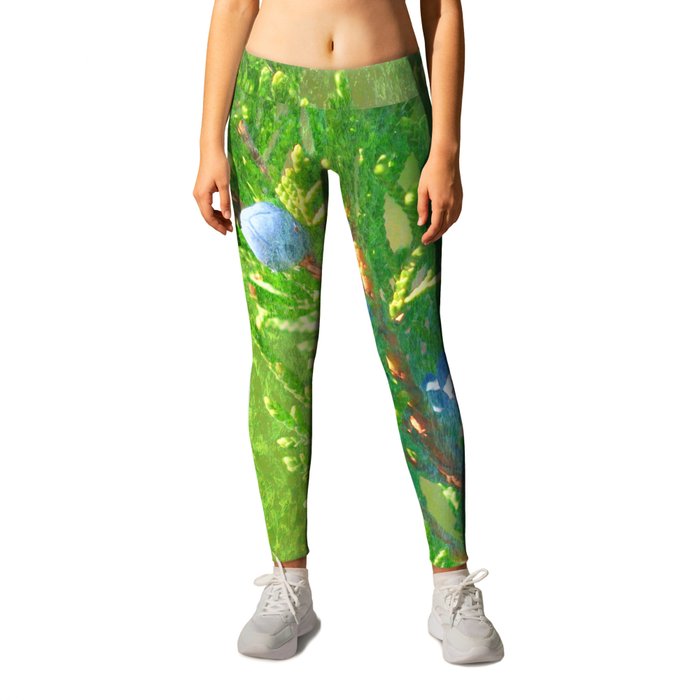 sunlight juniper painted impressionism style Leggings