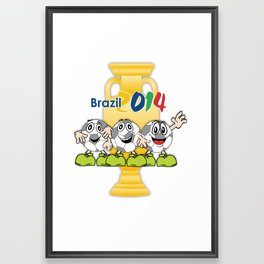 Soccer Trophy Framed Art Print