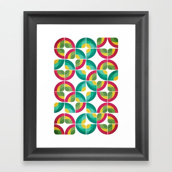 Passion Fruit Pattern Framed Art Print