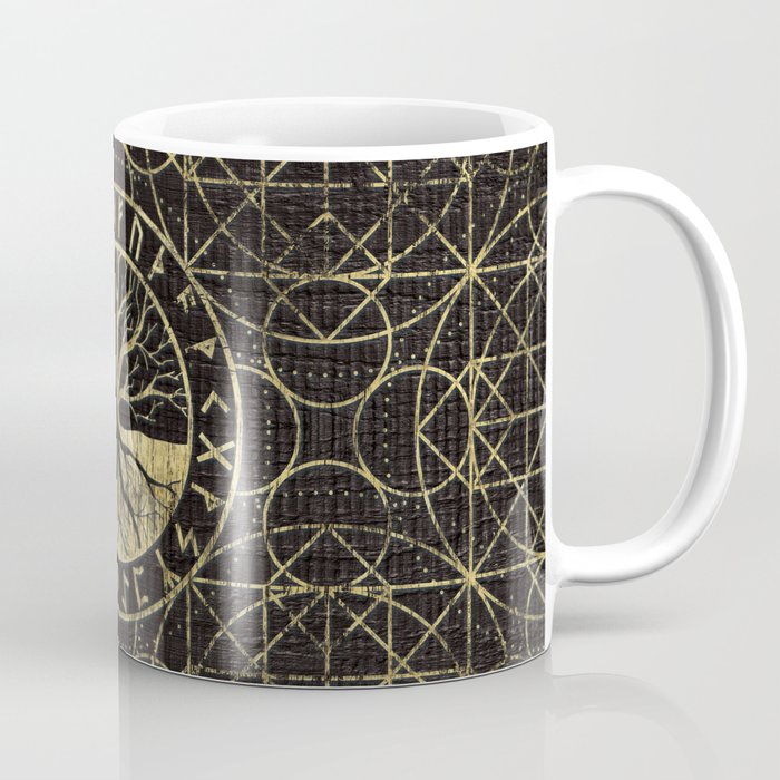 Tree of life  -Yggdrasil and  Runes Coffee Mug