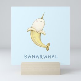 Banarwhal Mini Art Print