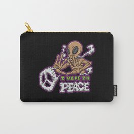 I Vape In Peace | Vaping Alien Illustration Carry-All Pouch | Vape, Vapor, Nicotine, Ecigarette, Cottonwool, Vaper, Mod, Steam, Universe, Steaming 