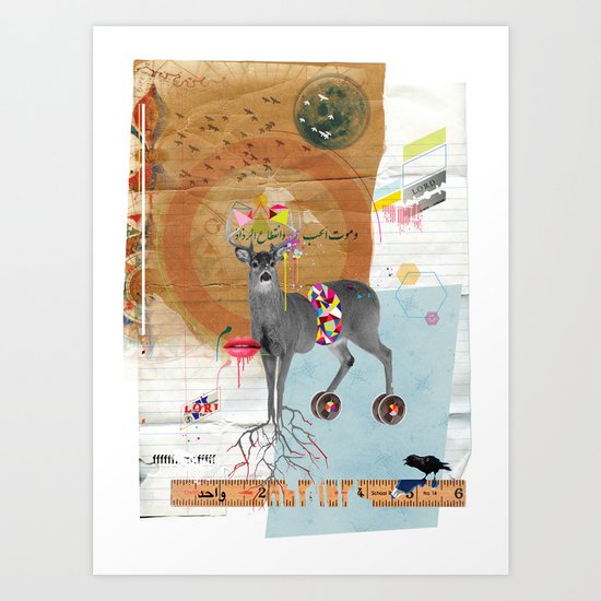 Oh Deer! Art Print
