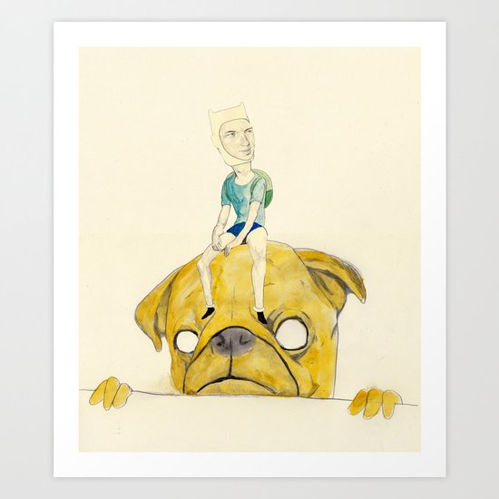 Finn and Jake Art Print