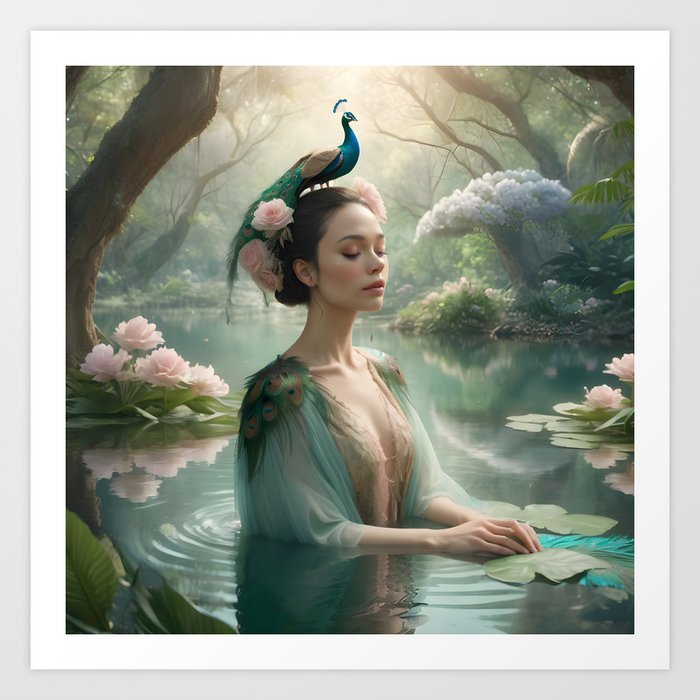 Dreamy Forest Muse Art Print