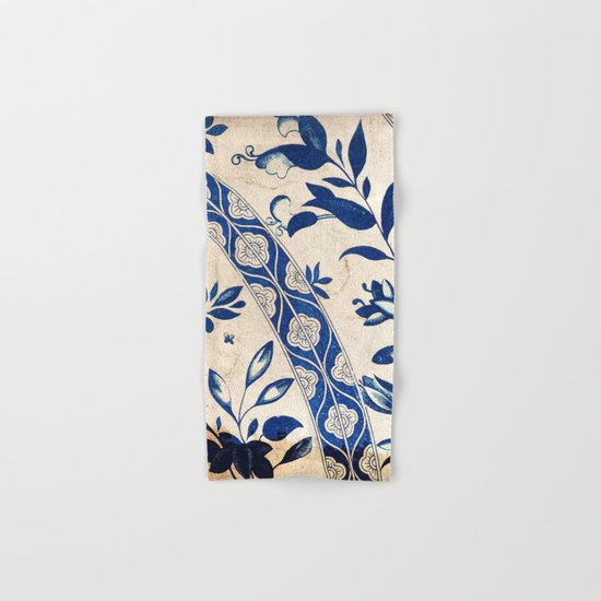 Blue Oriental Vintage Tile 04 Hand & Bath Towel