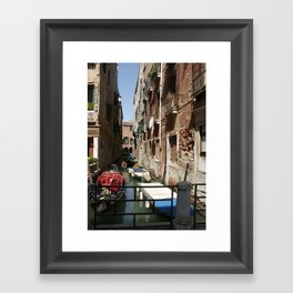 Venice Streets Framed Art Print