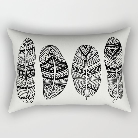 Feathers Of My Life Rectangular Pillow