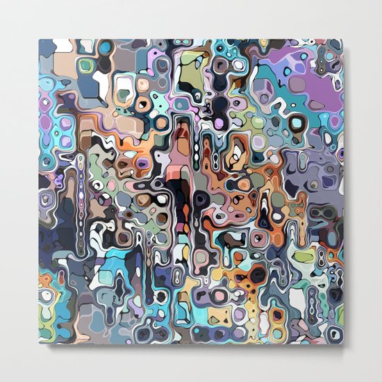 Abstract Digital Doodle 2 Metal Print