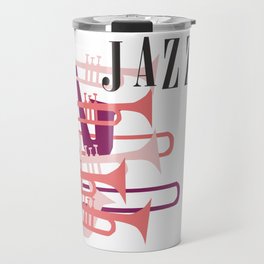 Jazz Big Band Homage Poster Design, For Jazz Musicians and Lovers, Original Design, tshirt, tee, jer Travel Mug