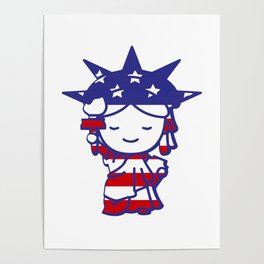 4th of July Independence Day American Poster
