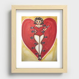 Curves and Bravery Recessed Framed Print
