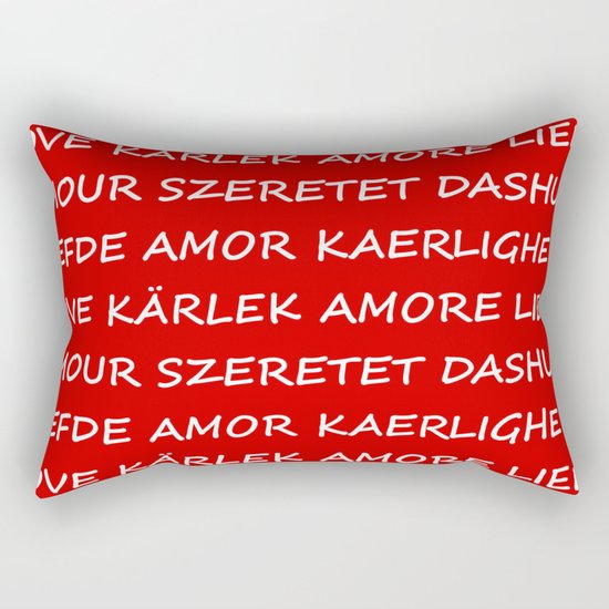 Love International Rectangular Pillow