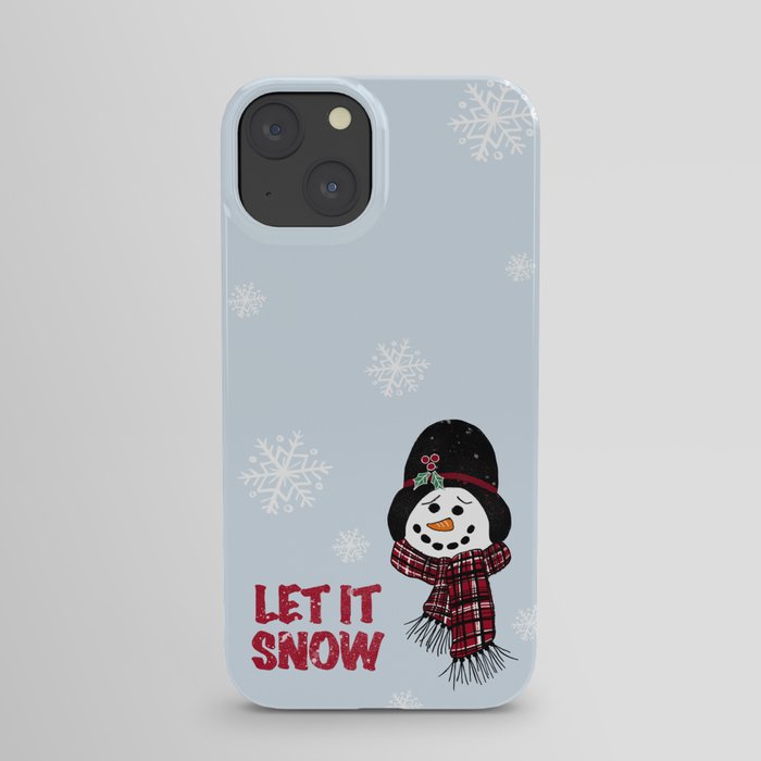 Holiday - Snowman Let it Snow iPhone Case