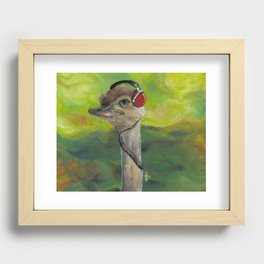 Sweet Pam the Jam Ostrich Recessed Framed Print