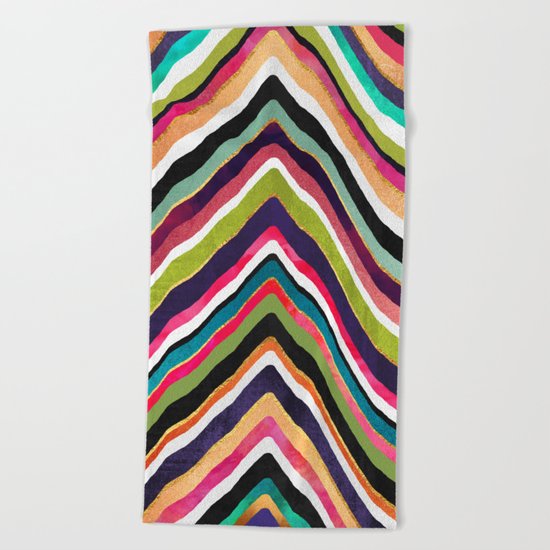 Color Slice Beach Towel