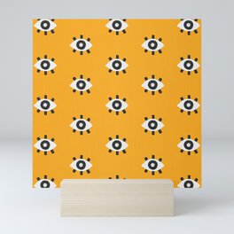 Evil Eye Dots – Marigold Palette Mini Art Print