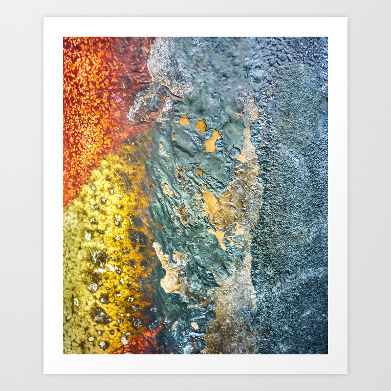 Colorful Abstract Texture Art Print By Danflcreativo Society6
