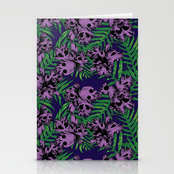 Orchid Skulls Stationery Cards