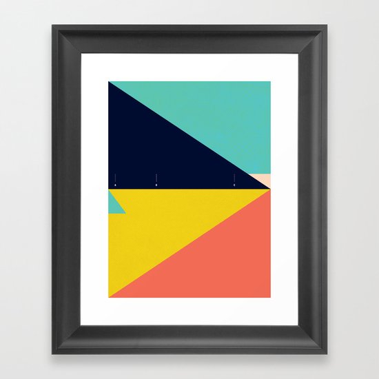 Secret Surf Map — Matthew Korbel-Bowers Framed Art Print