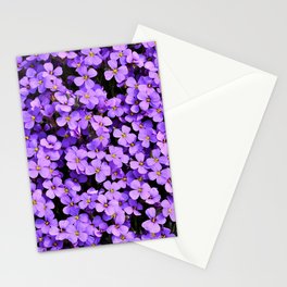 Lilac Lavender Flowers Stationery Card