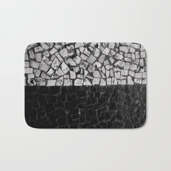 Black and White on the streets Bath Mat