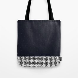 Black structural design Tote Bag
