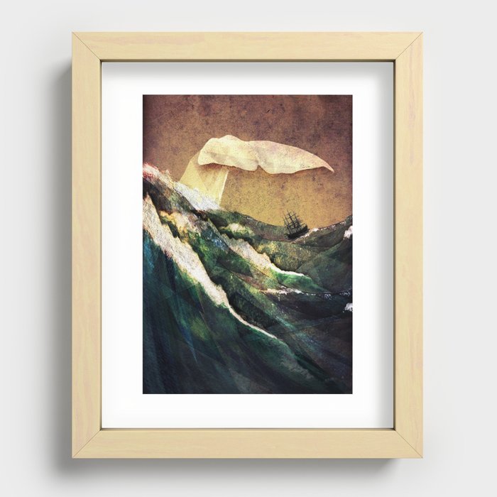 Moby Dick Recessed Framed Print