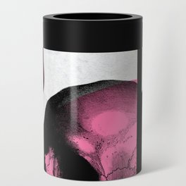 Death Mondrian in pink and black Can Cooler