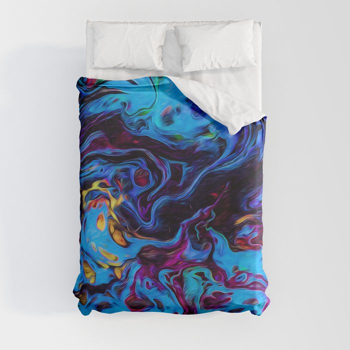 Abstract Paint Mix 28 Duvet Cover