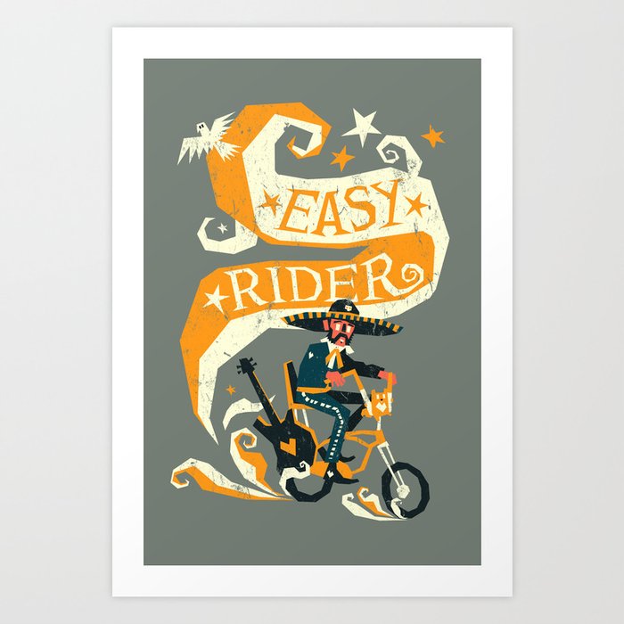 Discover the motif EASY RIDER by Yetiland as a print at TOPPOSTER