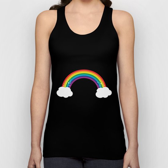 Sparkly Rainbow Unisex Tank Top
