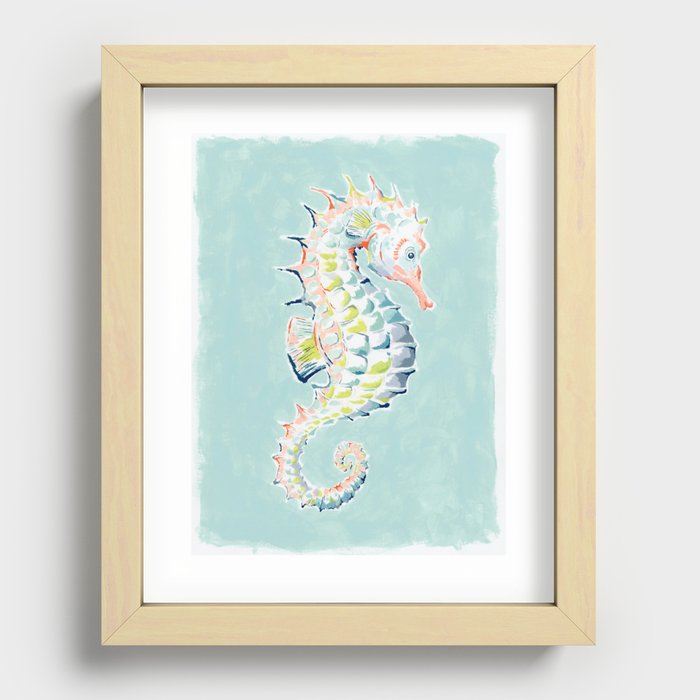Seahorse Recessed Framed Print