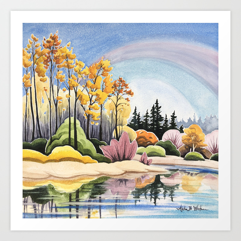 Autumn Reflections Art Print By Alishabwhitman Society6