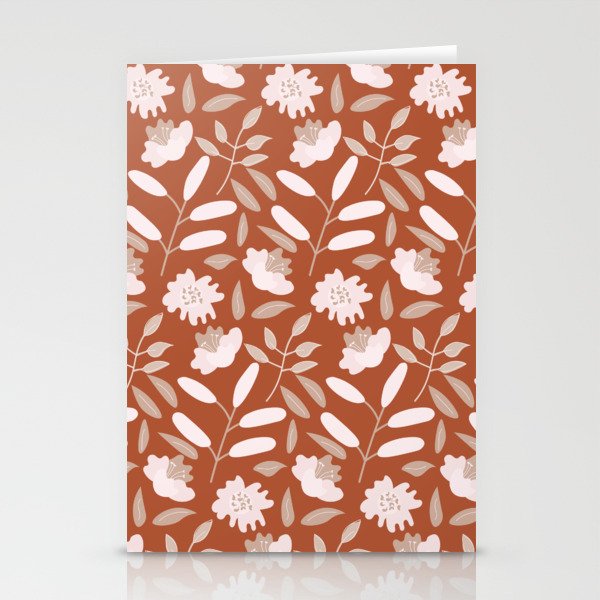 Abstract Spring Flower Pattern 2 Stationery Cards
