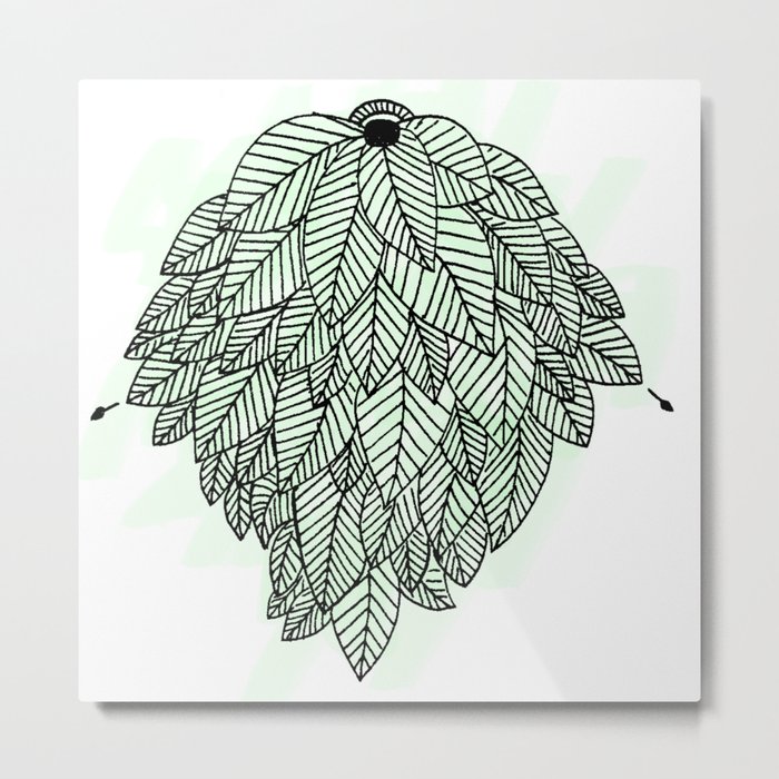 Leaves Metal Print