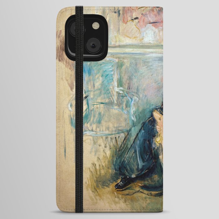 Berthe Morisot - Julie Manet and her Greyhound Laerte iPhone Wallet Case