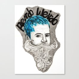 Beardo Wierdo Canvas Print