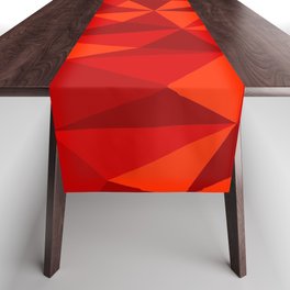 Red Triangle Pattern Table Runner