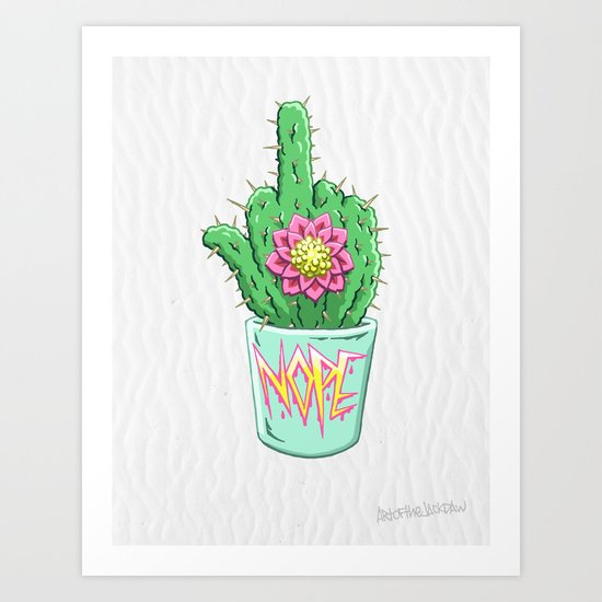 Nope Art Print