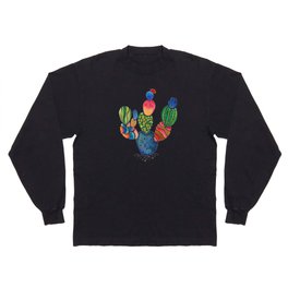 Colorful and abstract cactus Long Sleeve T Shirt