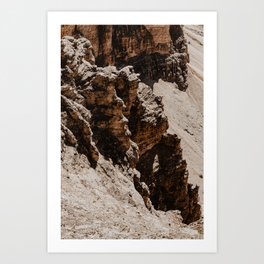 Abstract landscape mountain - Dolomites Alps Italy Europe l Nature travel photography photo print Art Print
