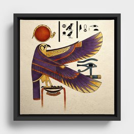 Ancient Egyptian Horus Falcon God 1 Framed Canvas