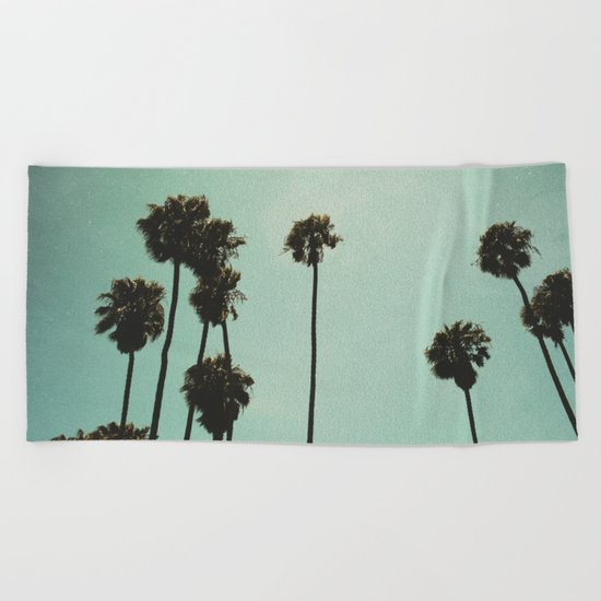 Space and the palms Beach Towel